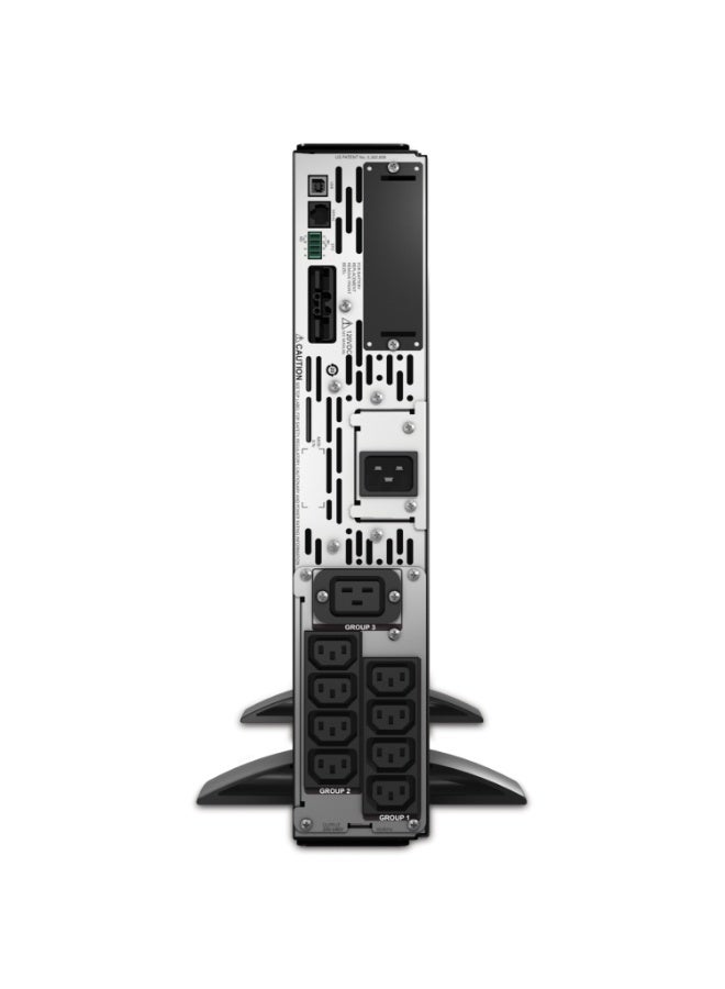 اي بي سي SMX2200RMHV2U | مزوّد طاقة غير منقطع من APC طراز Smart-UPS X بقدرة 2200 فولت-أمبير، للاستخدام كـ 2U ريك/برج، مزوّد بشاشة LCD، يعمل على 200–240 فولت - Image 3